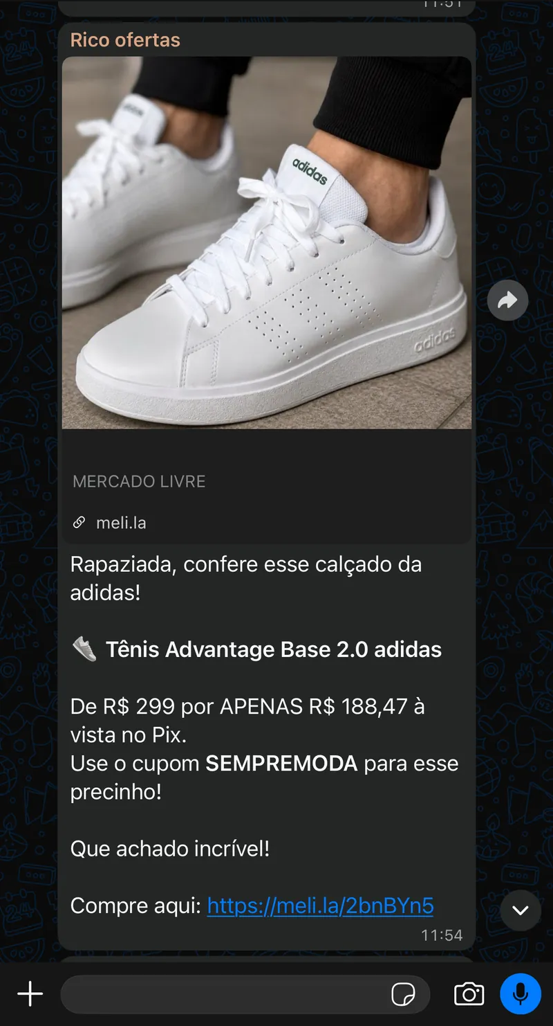 Print real do grupo: Tênis Advantage Base 2.0 adidas