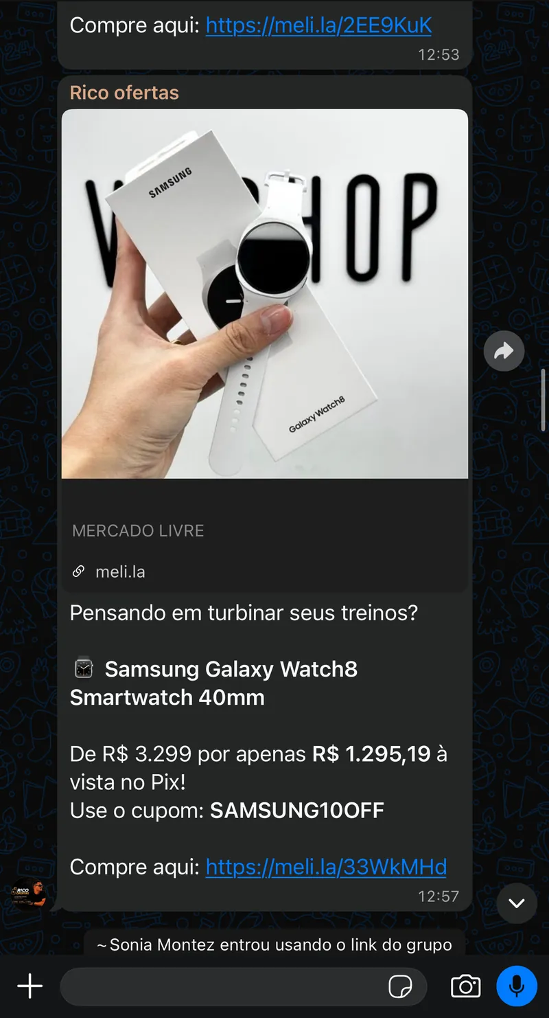 Print real do grupo: Samsung Galaxy Watch8 Smartwatch 40mm